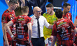Giampaolo Medei, head coach of Cucine Lube Civitanova, during a time-out of the volleyball...