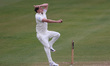 Matt Milnes of Kent bowls during the Rothesay County Championship match between Durham Cri...