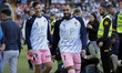 Manuel Fernandez Arroyo of Celta de Vigo and Borja Iglesias are seen before the LaLiga mat...