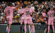 Williot Swedberg of Celta de Vigo celebrates after scoring the 1-3 goal with his teammate...