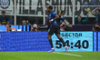 Marcus Thuram celebrates a goal during the Serie A match between FC Internazionale and AS...