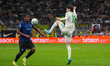 Matias Soule is seen during the match between FC Internazionale and AS Roma in Serie A at...