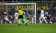Nicolo' Barella scores a goal during the Serie A match between FC Internazionale and AS Ro...