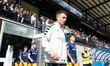 Inigo Vicente, player number 10 of Racing de Santander, is seen in the moments before kick...