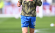 Jaka Bijol of Leeds United warms up prior to the Emirates FA Cup Quarter Final match betwe...