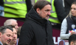 Daniel Farke, manager of Leeds United, looks on during the Emirates FA Cup Quarter Final m...