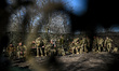Recruits take a break on Day Zero of Basic Military Training at the 118th Separate Mechani...