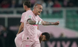 Antonio Palumbo of Palermo FC celebrates a goal during the Serie B match between Palermo F...