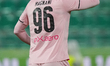 Giangiacomo Magnani of Palermo FC celebrates a win during the Serie B match between Palerm...