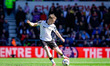 Derry John Murkin of Derby County crosses the ball during the Sky Bet Championship match b...