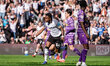 Jaydon Banel of Derby County celebrates his goal to make it 1-0 during the Sky Bet Champio...