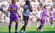David Ozoh reacts after a missed chance on goal during the Sky Bet Championship match betw...