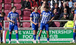 During the Sky Bet League 1 match between Northampton Town and Wigan Athletic at the PTS A...
