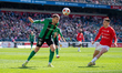 Adam Deja and Marko Bozic play during the match between Wisla Krakow and Gornik Leczna in...