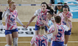 C.B.L. Costa Volpino celebrates after scoring during the 2025/2026 Play Off Serie A2 Tigot...