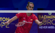 Clara Azurmendi of Spain competes during the 2026 European Badminton Championships - Day 1...