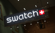 A Swarch logo is seen in Paris, France, on March 14, 2026. 