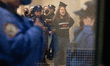 Jewish activists are arrested by the New York Police Department after occupying the office...