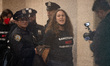 Jewish activists are arrested by the New York Police Department after occupying the office...