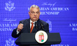 Hungarian Prime Minister Viktor Orban attends a joint press conference in Budapest, Hungar...