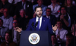 American Vice President JD Vance speaks during the rally on the Day of American-Hungarian,...