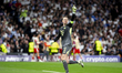 Manuel Neuer of Bayern Munich celebrates a goal during the UEFA Champions League 2025/26 Q...