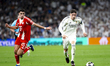Federico Valverde of Real Madrid and Aleksandar Pavlovic of Bayern Munich in action during...