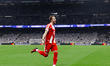 Harry Kane of Bayern Munich celebrates a goal during the UEFA Champions League 2025/26 Qua...