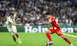 Luis Diaz of Bayern Munich in action during the UEFA Champions League 2025/26 Quarter-fina...