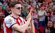 PSV Eindhoven player Guus Til participates in the celebration of Eredivisie champion PSV E...