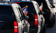 The presidential limousine is seen during U.S. Vice President JD Vance visit in Budapest,...