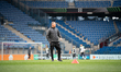 Leeroy Echteld, head coach of AZ Alkmaar, is seen during a training session at Synerise Ar...