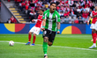 Cucho Hernandez of Real Betis celebrates his goal during the UEFA Europa League 2025/26 Qu...
