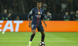 Ousmane Dembele of Paris Saint-Germain with the ball during the UEFA Champions League Quar...