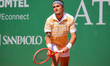 Mattia Bellucci of Italy participates in the ''Monza Open Tennis'' 2026 at Villa Reale Ten...