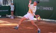 Mattia Bellucci of Italy participates in the ''Monza Open Tennis'' 2026 at Villa Reale Ten...