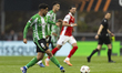 Pablo Fornals participates in a match between Braga and Real Betis during the quarter-fina...