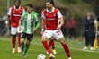 Florian Grillitsch plays in a match between Braga and Real Betis during the quarter-finals...