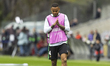 Natan warms up for the match between Braga and Real Betis in the quarter-finals of the UEF...