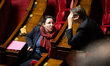 Cyrielle Chatelain, President of the Ecologiste et Social parliamentary group, attends a s...