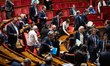 French MP deputies are in the hemicycle during a session of questions to the French govern...