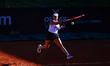 Angelina Voloshchuk of Portugal competes in the Billie Jean King Cup play-offs women's sin...
