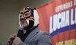 Felino Centella, a Mexican wrestler from the World Wrestling Council (CMLL), attends the p...