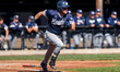 Simmi Whitehill of the Monmouth Hawks runs the bases during an NCAA baseball game at Clark...