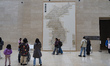 Visitors crowd the main hall of the National Museum of Korea in Seoul, South Korea, on Apr...