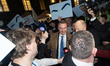 Chairman of the Danish People's Party Morten Messerschmidt arrives at the election party f...