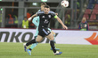 John McGinn of Aston Villa FC competes for the ball with Juan Miranda of Bologna FC during...