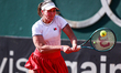 Francisca Jorge of Portugal competes in the Billie Jean King Cup play-offs women's doubles...