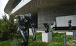 A general view of the exterior of the David Geffen Galleries at the Los Angeles County Mus...
