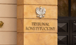 The entrance to the Trybunal Konstytucyjny (Constitutional Tribunal) building in Warsaw, P...